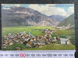GOTTHARDSTRASSE ANDERMATT GENERALANSICHT URI AK
