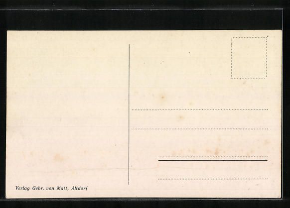 Cartoline postali: Altdorf, Schiessanlage vor Berggipfeln,  – Usato da Berlin venduto da bartko-reher 1