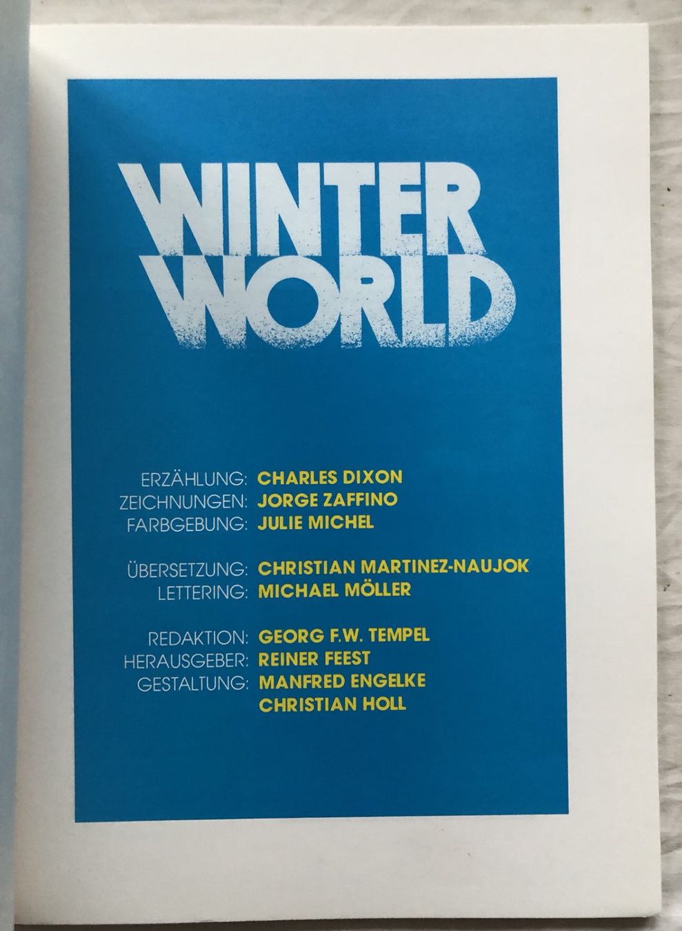 Comics: Feest Graphic Novel - Band 1 - Winterworld – Gebraucht aus Schaffhausen von durruti 2