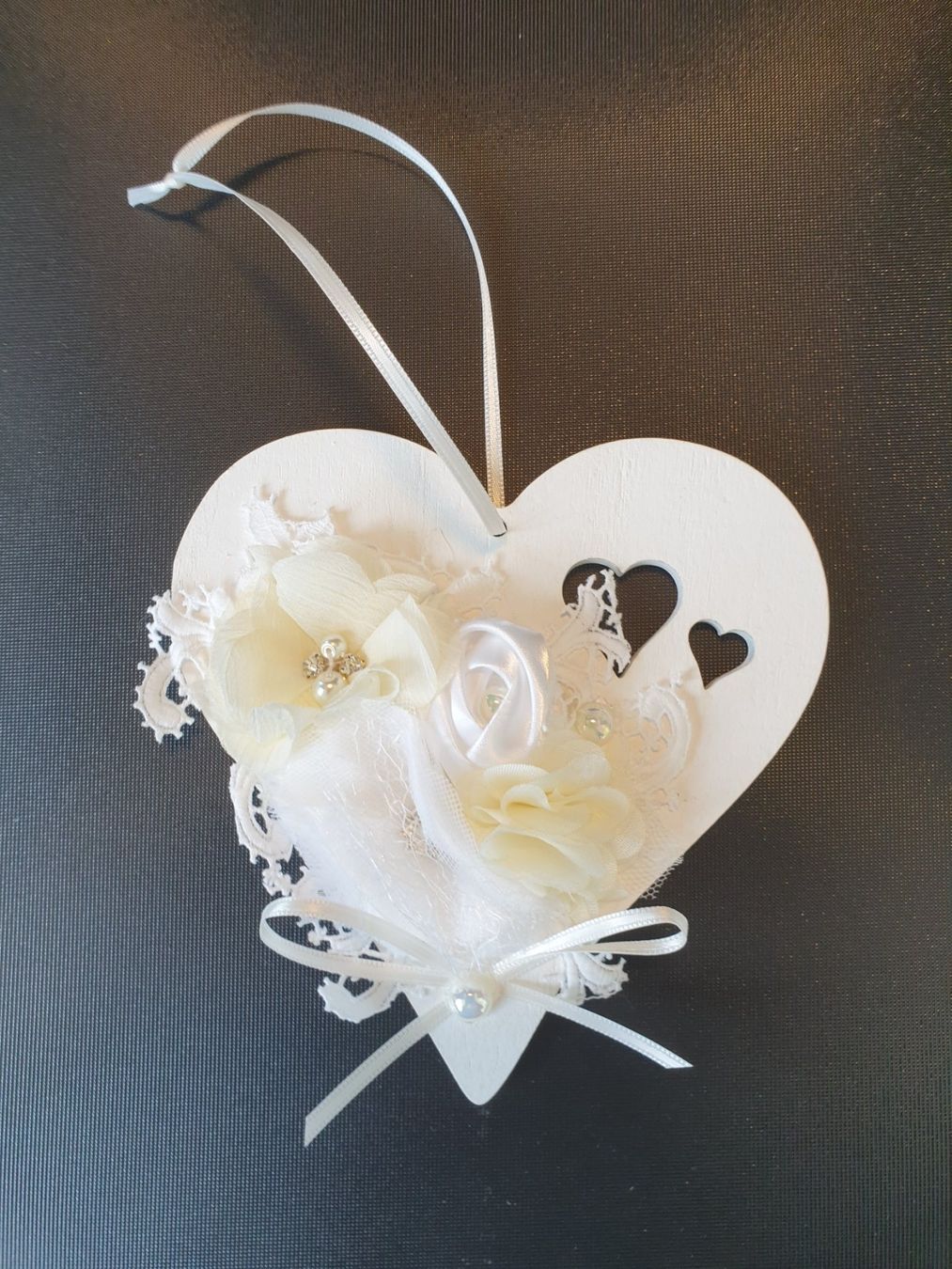 Tutte le decorazioni: Geschenk Herz Deko Shabby Chic Spitze Muttertag Geburtstag – Nuovo e nell'imballaggio originale da Gossau ZH venduto da Goes05 4