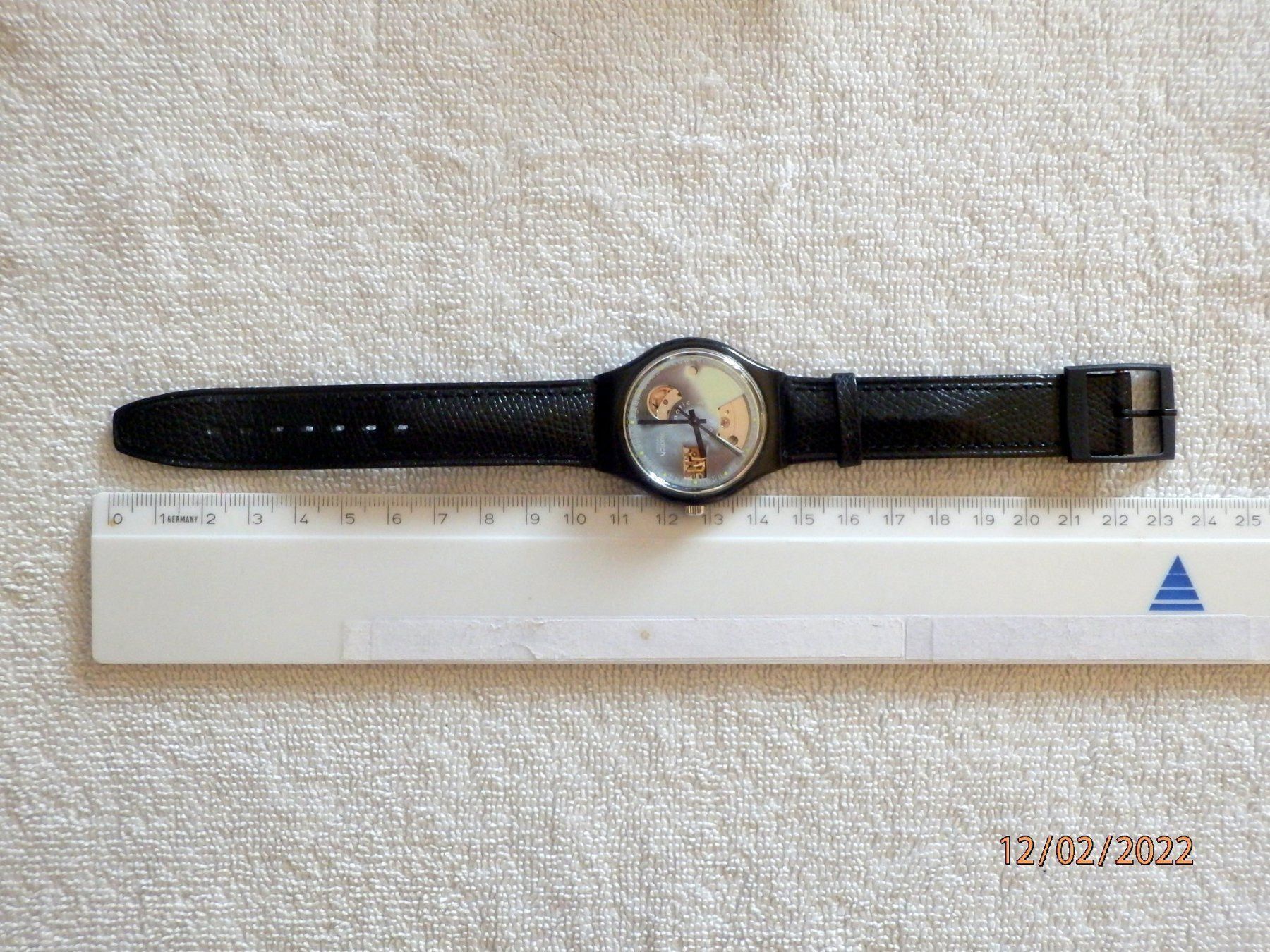 Swatch Orologi: Swatch 1991 Automatic, Leder Armband – Usato da Ueberstorf venduto da dinbau 6