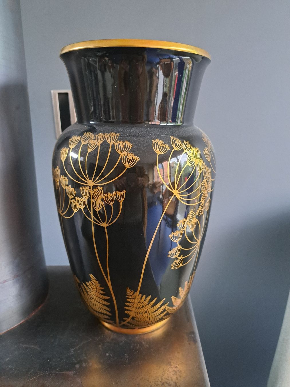 Vasi & Recipienti: Langenthal Kerbelvase gross schwarz – Usato da bad zurzach venduto da jue_5xhl