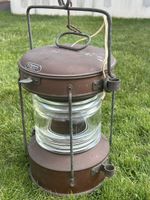 Maritime Kupfer Lampe H. Thomsen Lübeck- Rarität!