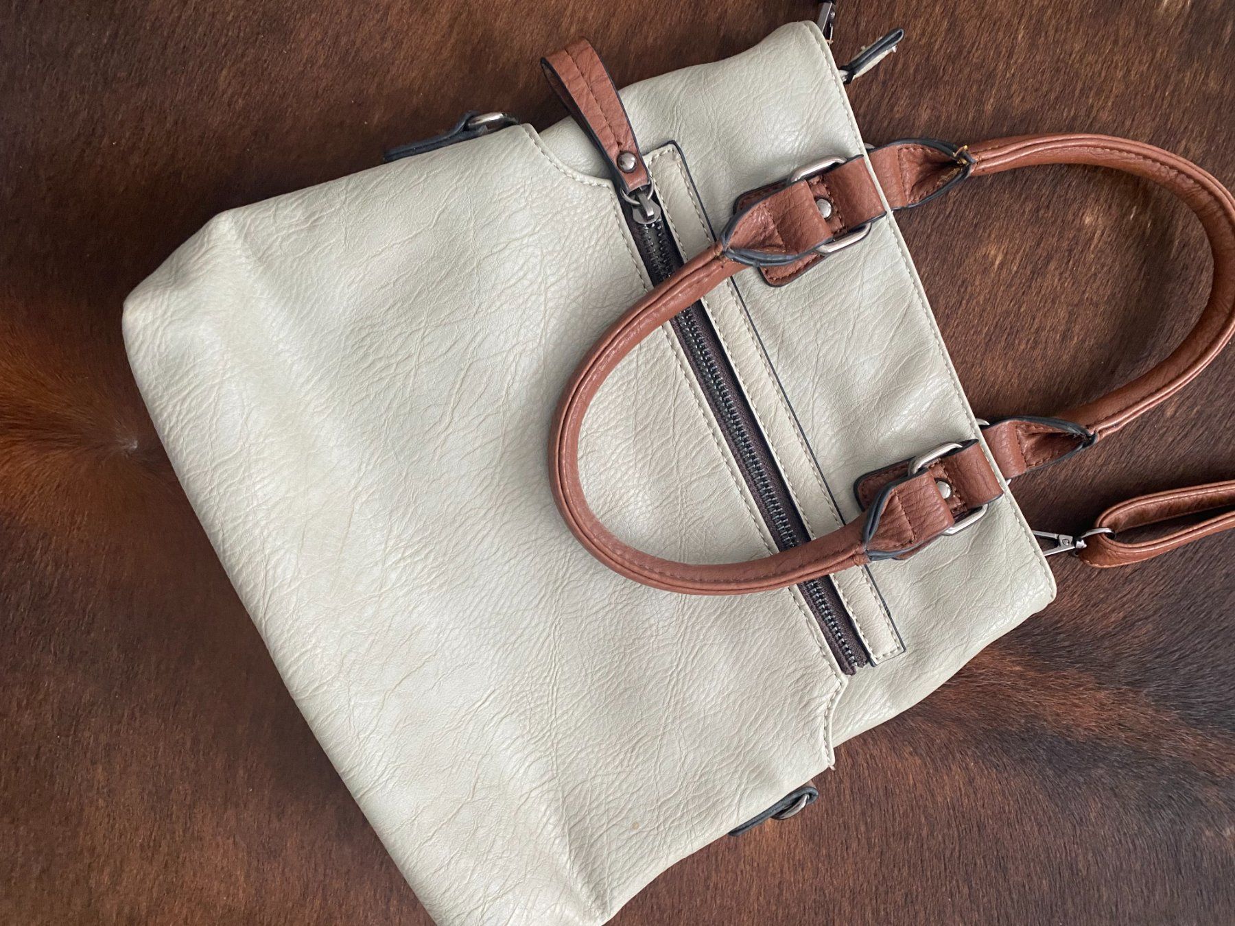Borse da donna: Handtasche beige-braun NEU – Nuovo e nell'imballaggio originale da Füllinsdorf venduto da Sunnebliemli7 2