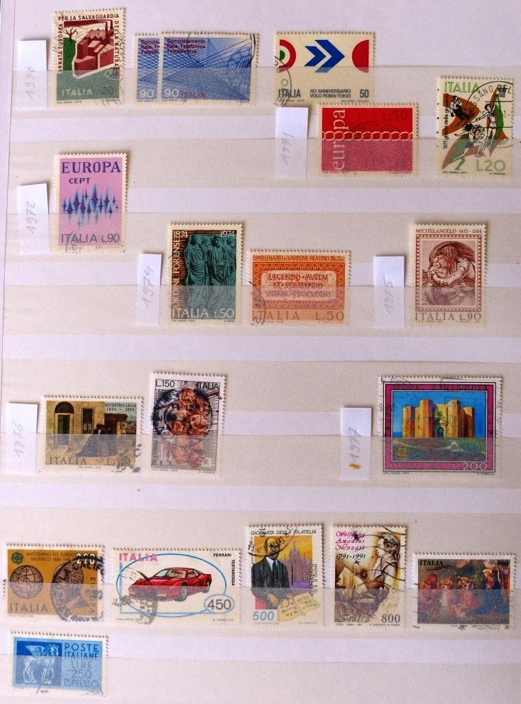 Tutti i francobolli: Italien Sammlung 800 Marken – Usato da Jona venduto da LWF01 7