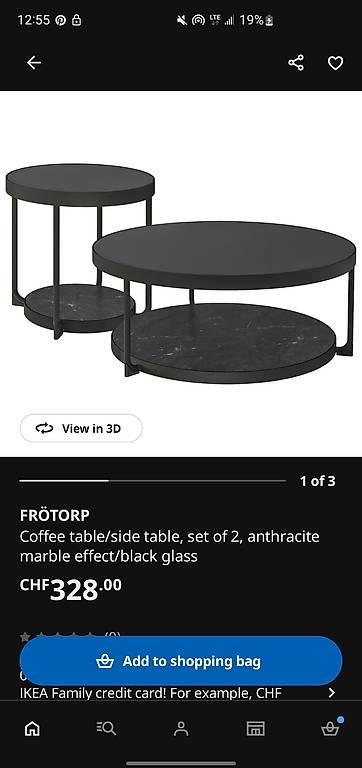 Tavoli: Couchtisch / Sofatisch (Glas & Marmor) VB – Usato da Jona venduto da Paula_54 3