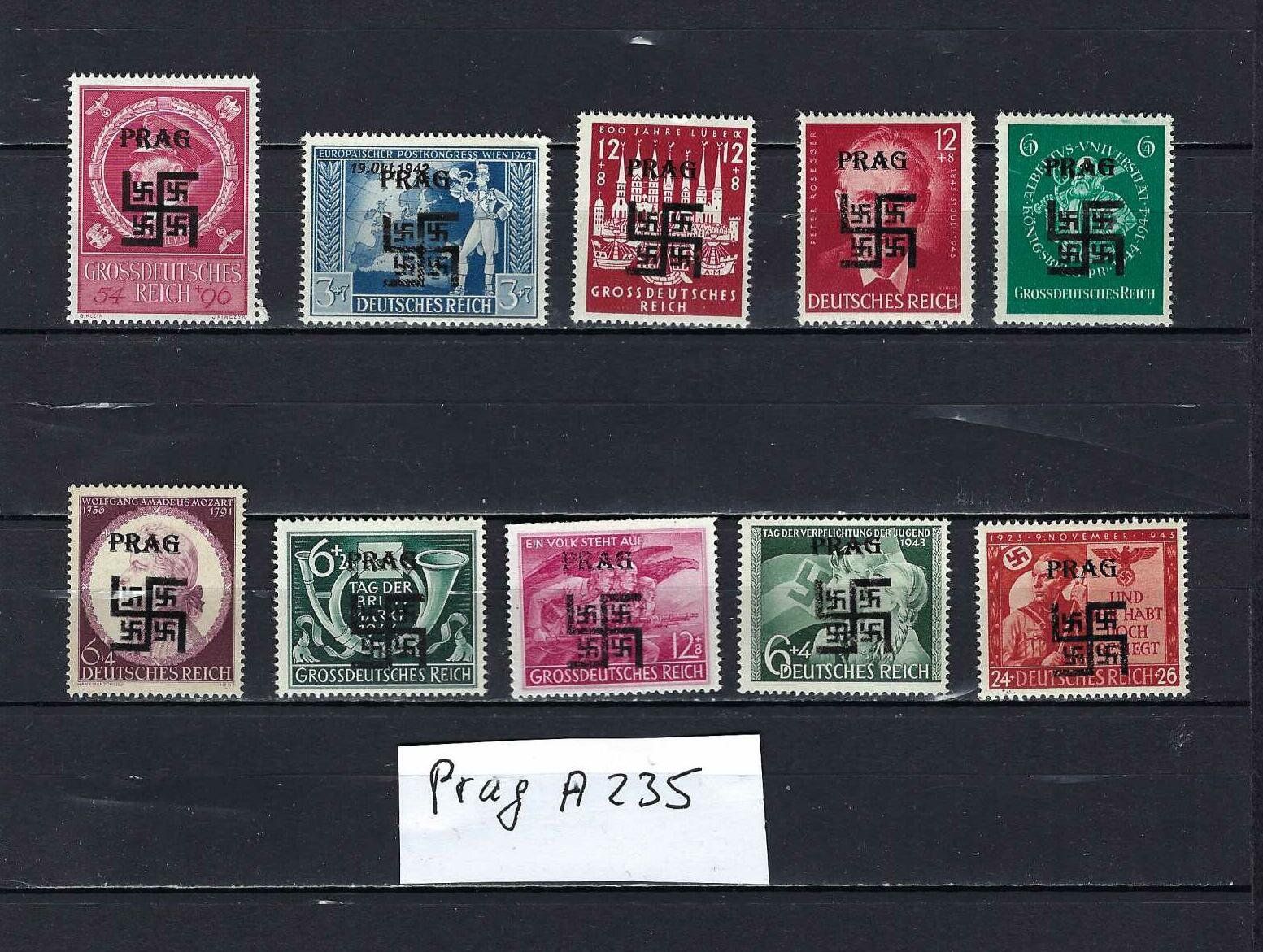 Tous les timbres: WKII Besetzung Prag ** – Neuf avec emballage d'origine à Altstätten SG par Nandodax