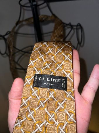 Elegante Celine Paris Seidenkrawatte