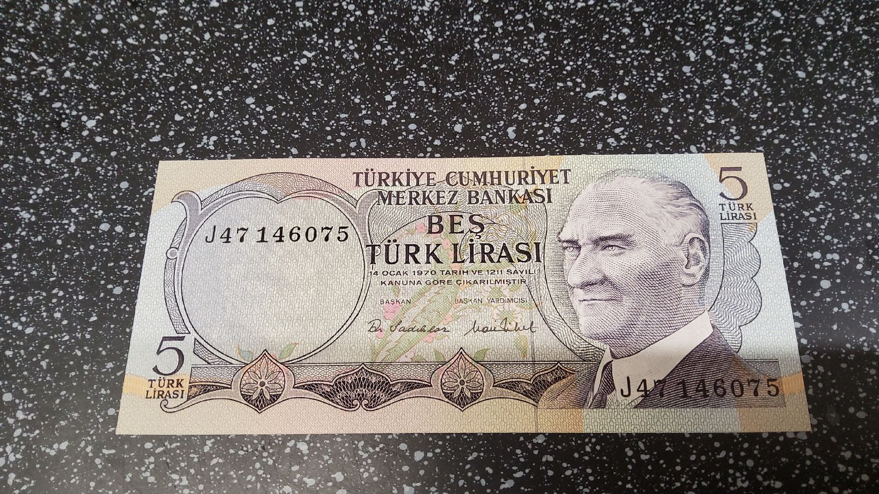 Banconote: 5 Türk Lirasi banknote  – Nuovo e nell'imballaggio originale da Herisau venduto da Nluanalucas