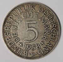 5 MARK / DEUTSCHLAND 1958 "D" (SILBER)