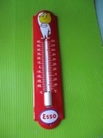 Esso Thermometer Emailschild ca. 30x6cm Repro