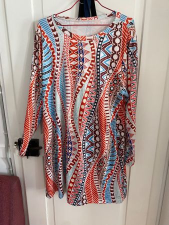 Frühling Sommer Kleid XL 46 / 48 nie getragen, wie neu