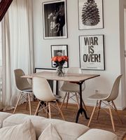 4er-Set Herman Miller / Vitra Fiberglass Stuhl - Eames