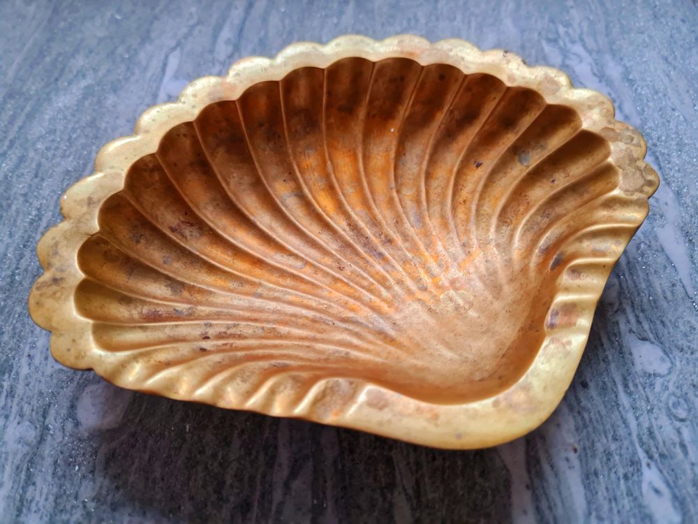 Antike Messingschale Muschelschale Muschel Dekoschale Schale (Gebraucht ...