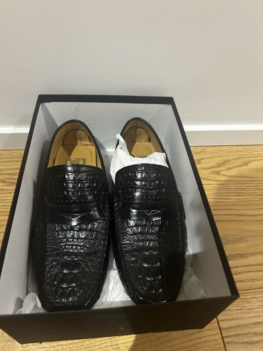 Herrenschuhe: Alligator imitation mocassin – Gebraucht aus Veyrier von aliyag 5