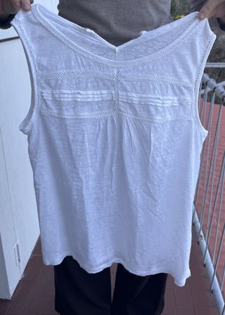 Camicia estiva bianca in lino M/L