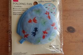 Japanischer Fächer Mini Portable - Folding Fan - Goldfisch
