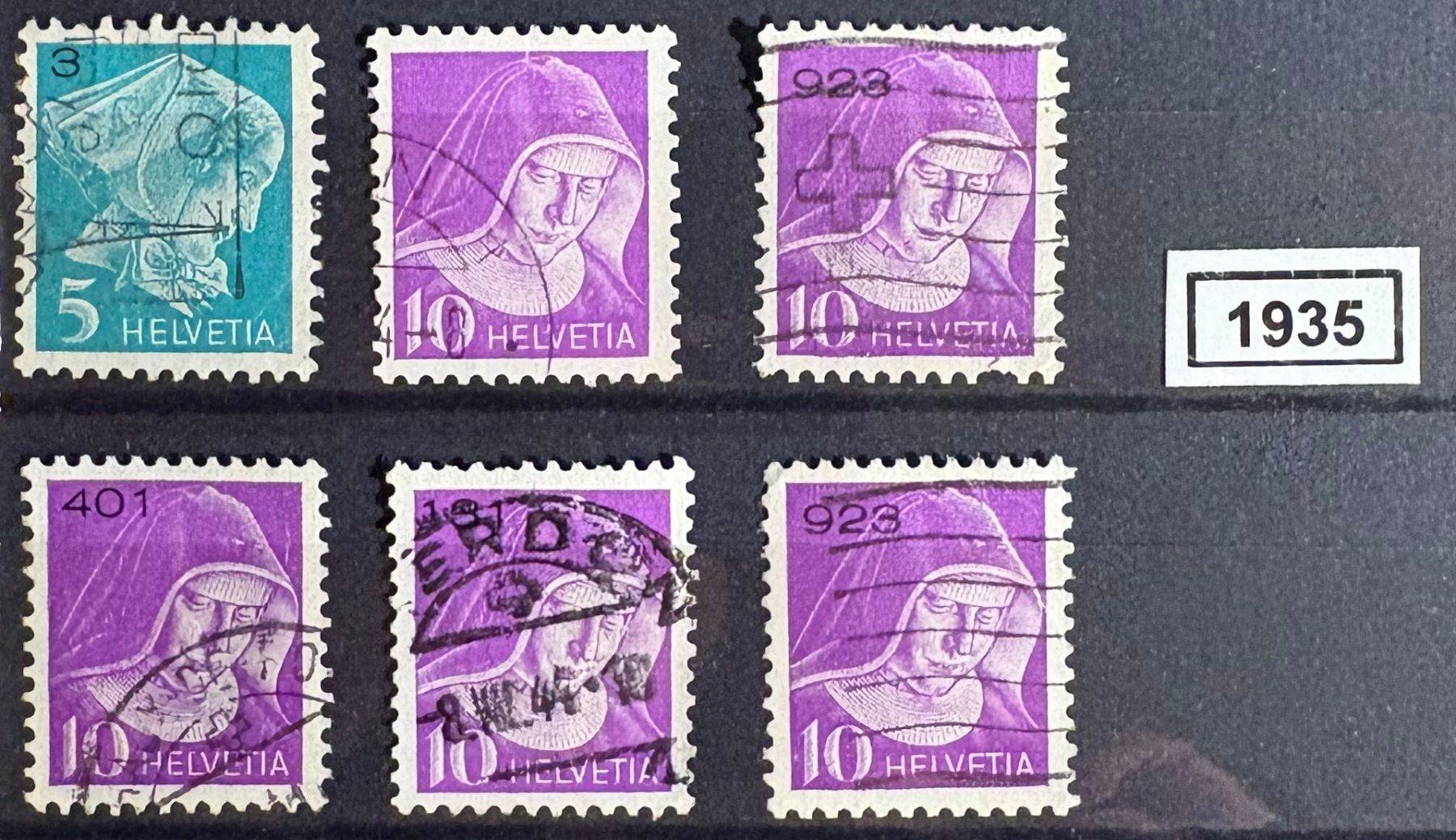 Alle Briefmarken: Timbres suisses 1935 Infirmières – Gebraucht aus Lausanne von Cabessa
