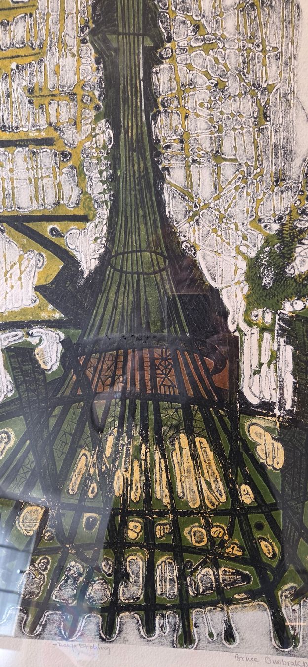 Dipinti: Bruce Onobrakpeya Builders at Work (1972)  Deep Etching – Usato da Rehetobel venduto da hobirot01 9
