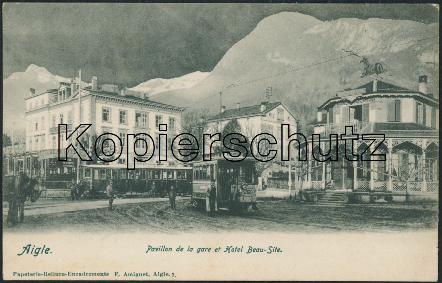 Cartoline postali: VD Aigle - Bahn AL - Tram AL – Nuovo (secondo la descrizione) da Schindellegi venduto da Jonathan77