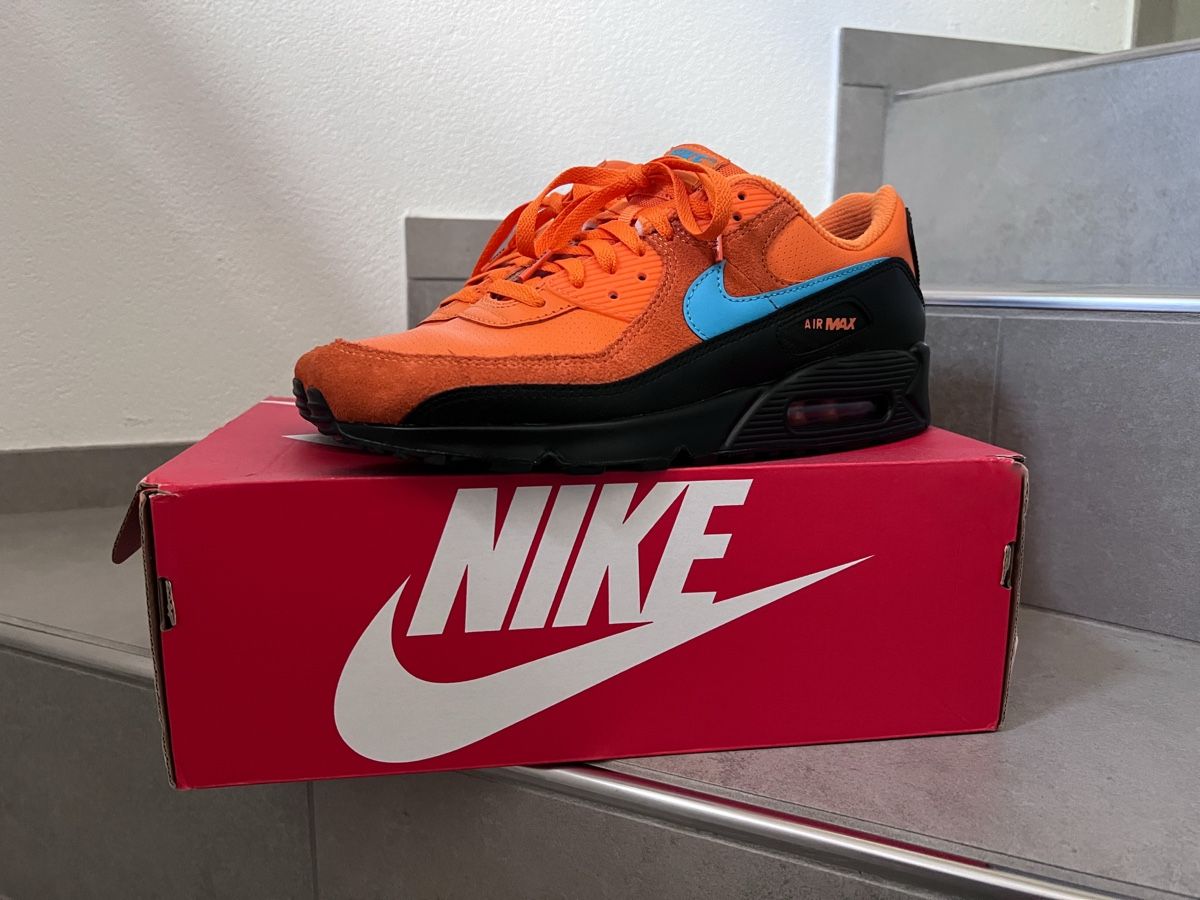 Nike Scarpe da uomo: Nike Air Max 90 (orange, schwarz) – Nuovo (secondo la descrizione) da Guntalingen venduto da Aquila_R 5