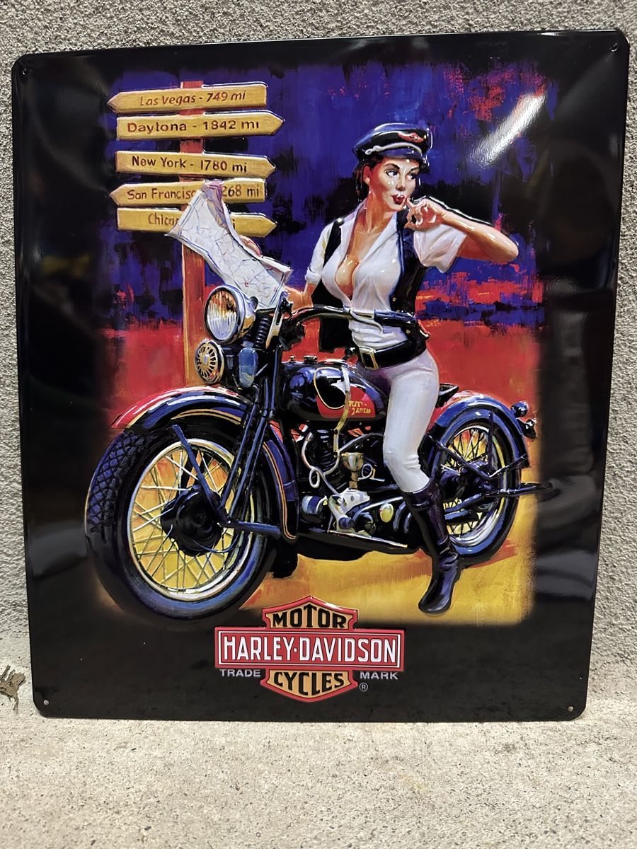 Insegne: Motor Harley Davidson cycles pin up original – Nuovo (secondo la descrizione) da Reinach AG venduto da rares75
