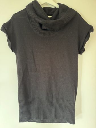 H&M Rollkragentop, Kurzarm, Schwarz, Gr. S - Top Zustand!