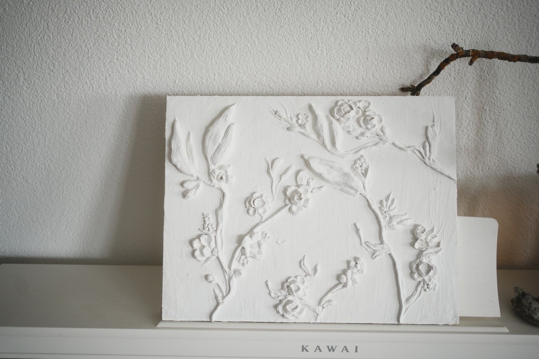Posters & Illustrations: Gipsrelief Wandbild Botanisch Handarbeit 40x50cm – D'occasion à Volketswil par HeredisAntiques