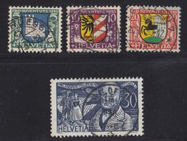 1930  Pro Juventute  Satz  sauber gestempelt Top Zustand