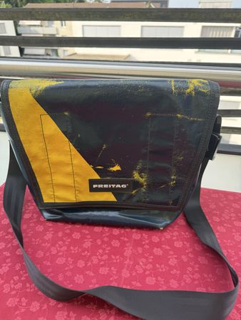 Tasche „Freitag“ Tasche Blau/Gelb