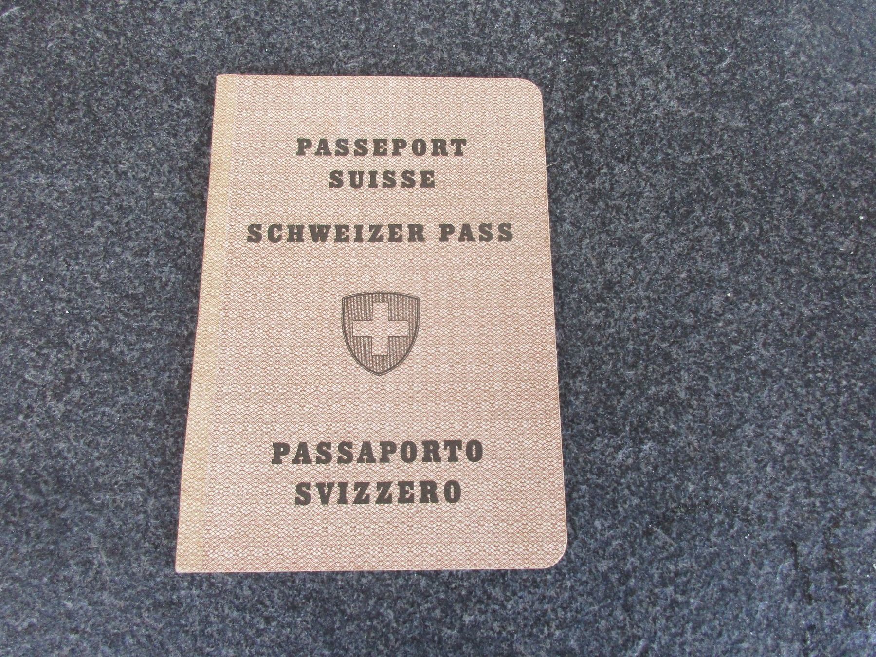Documenti: Antiker Schweizer Pass – Usato da Frick venduto da