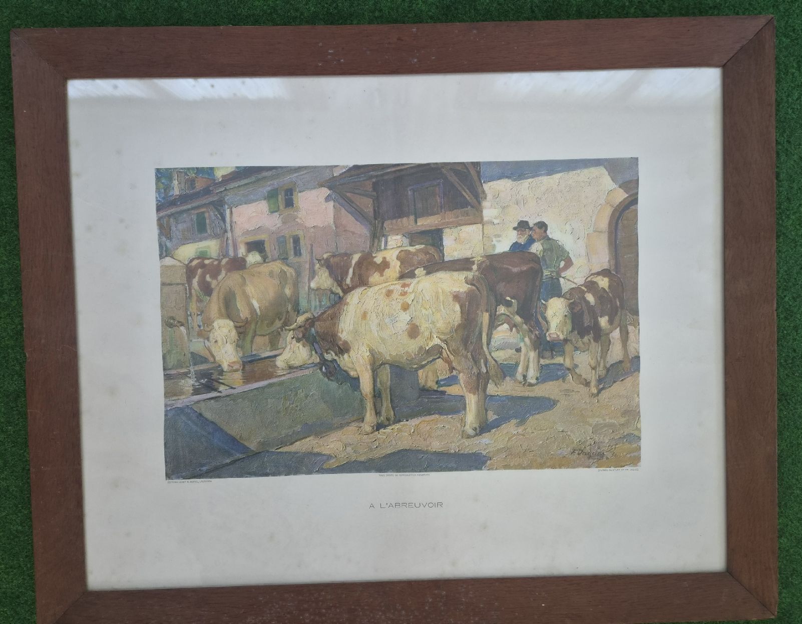 Dipinti: 2 mpressions d'après peinture de Fr.Jacques – Usato da Farvagny-le-Grand venduto da CollectibleWatches 1