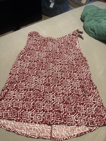 Sommerliches Top, Rot/Weiss gemustert, S/M