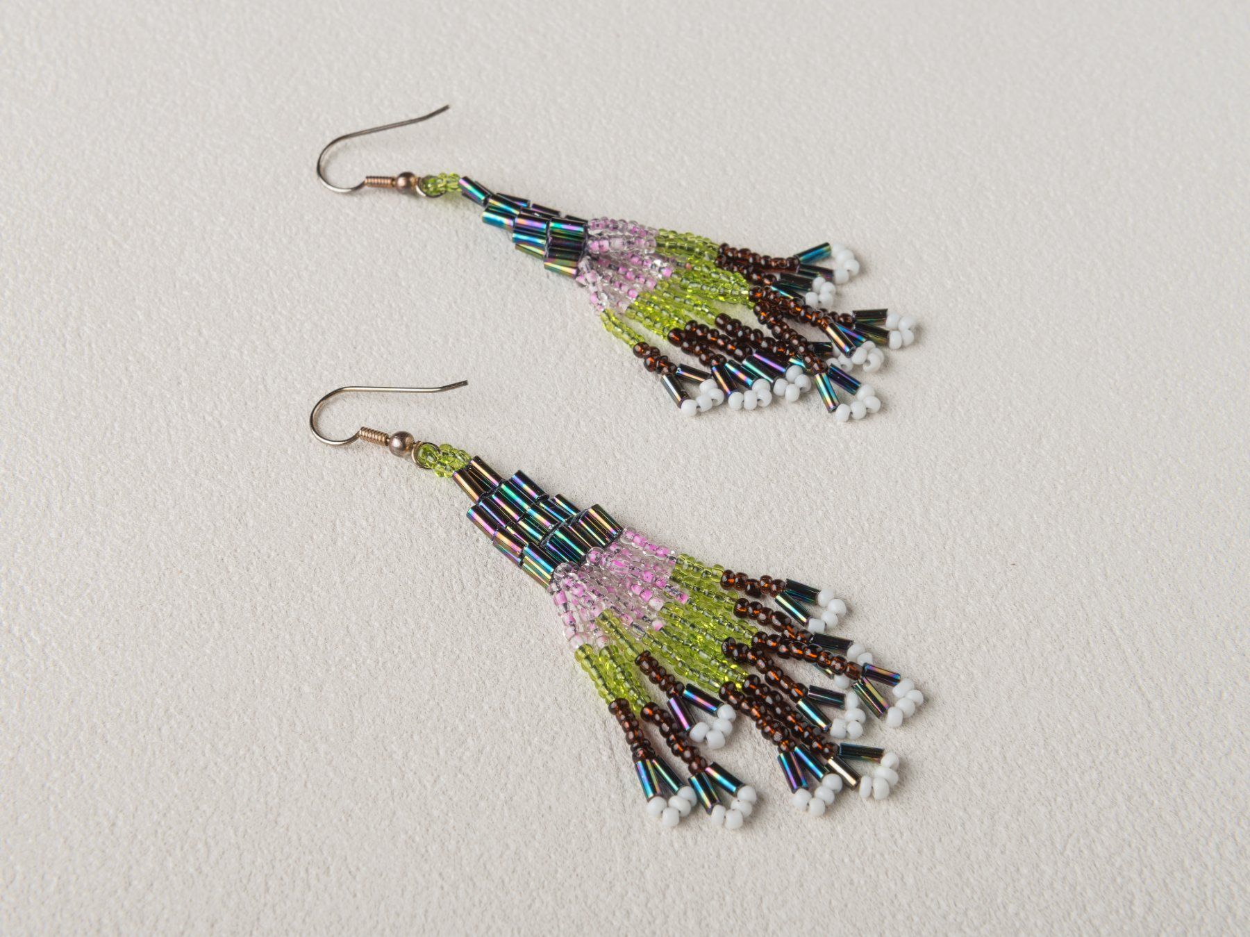 Orecchini pendenti & Orecchini a lobo: Bunte Ohrringe mit Fransen, Modeschmuck Boho Style – Usato da Ziefen venduto da sin_2chk 3