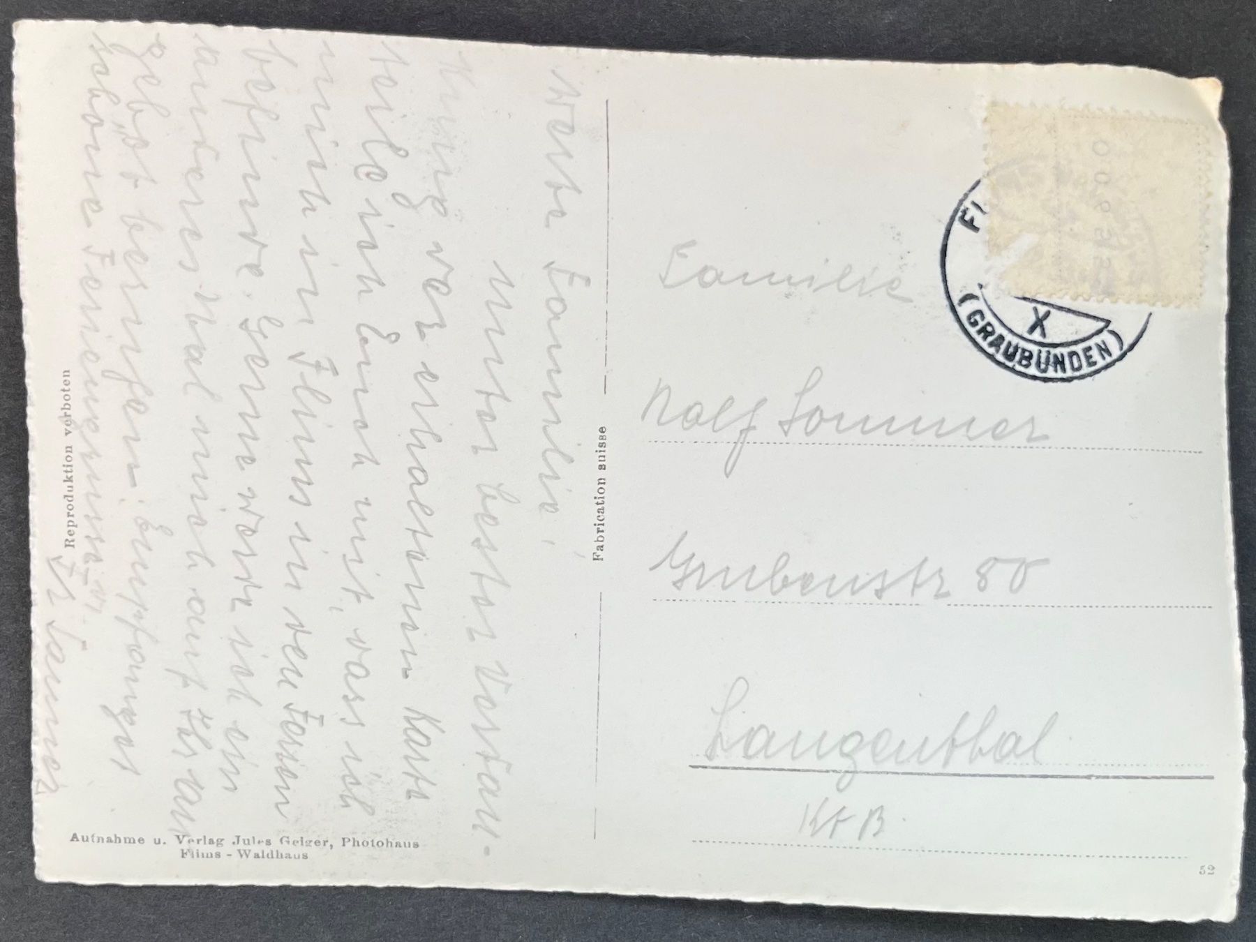 Cartes postales: Segnespass Tschingelhörner ca 1950 – D'occasion à Ostermundigen par DaxKarten-75 1