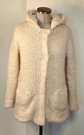 S 34-36 warme Kuscheljacke Strickjacke Mantel Teddy gefütter