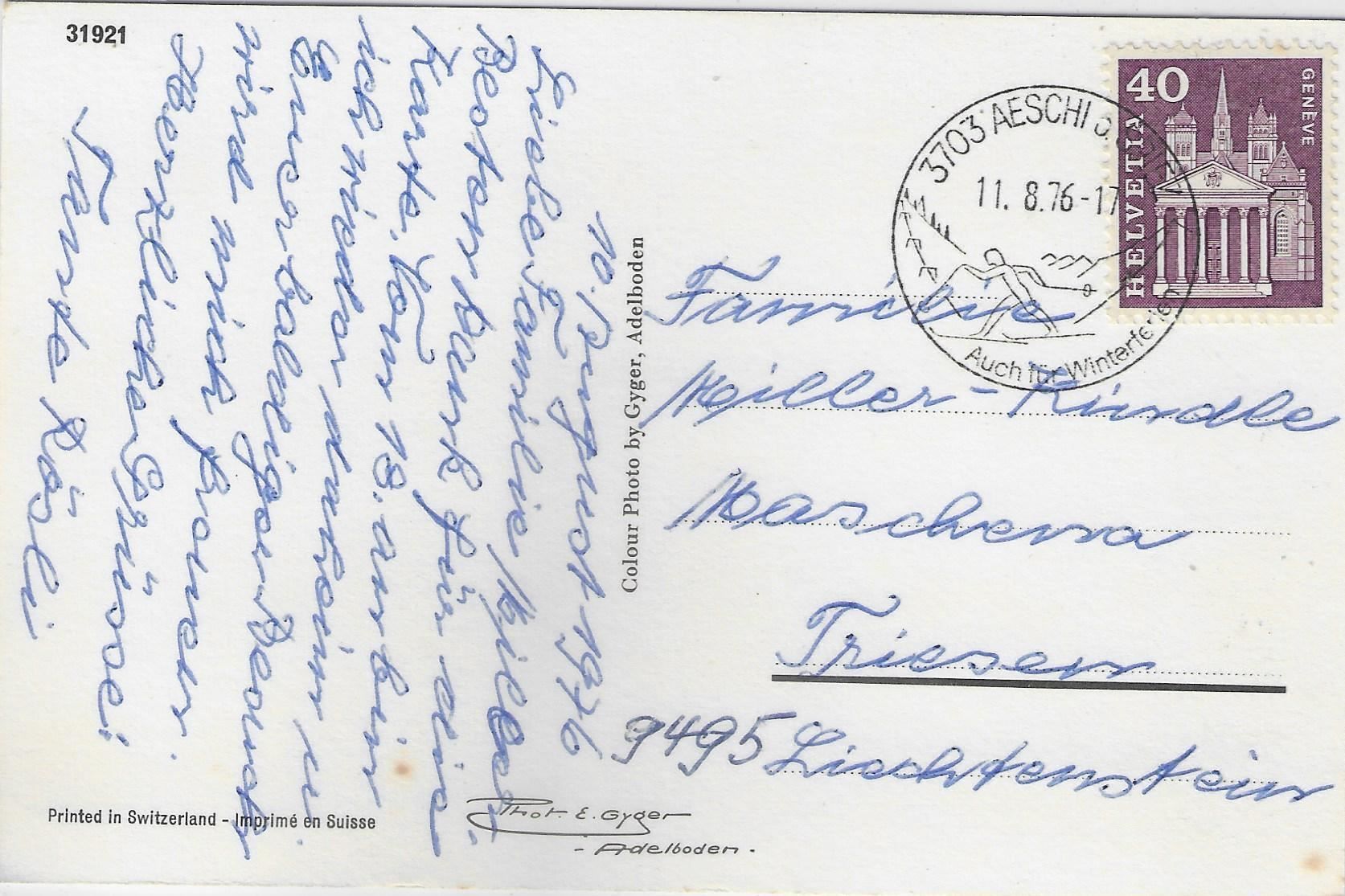 Cartoline postali: Aeschi BE - Multiview – Usato da Ettingen venduto da Kartenplanet 1
