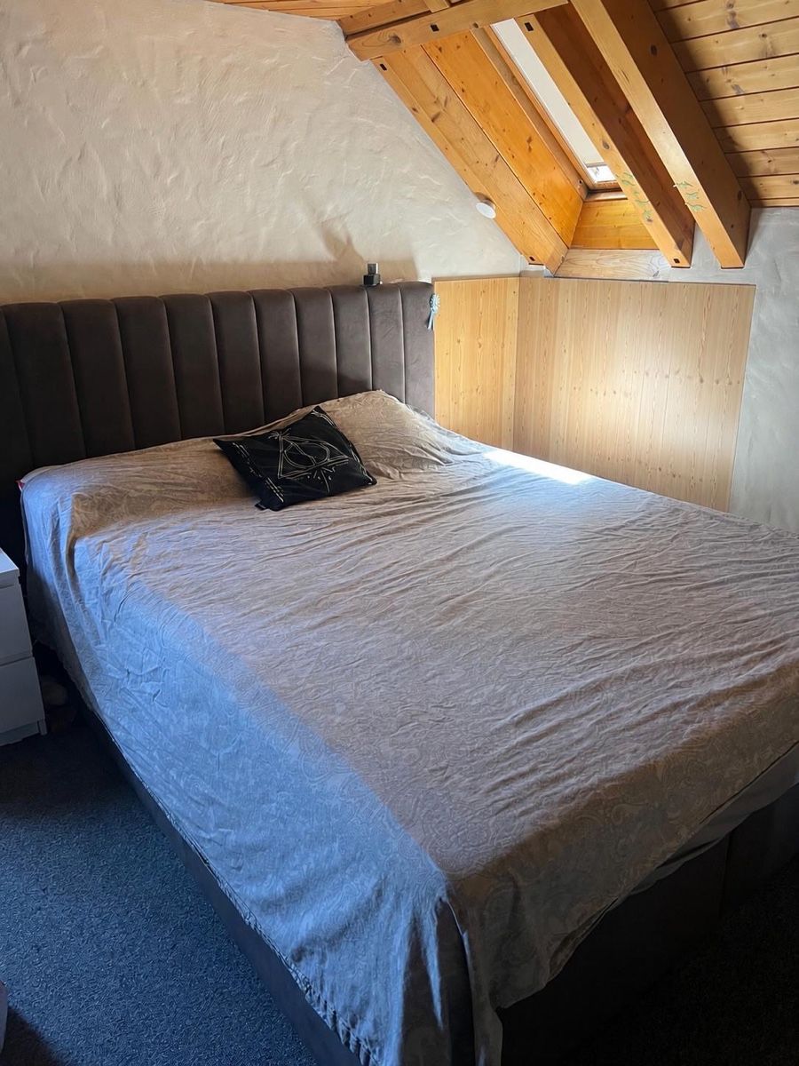 Letti: Boxspringbett mit Kopfteil dunkelgrau 160x200 – Usato da Flawil venduto da tob_2pb6