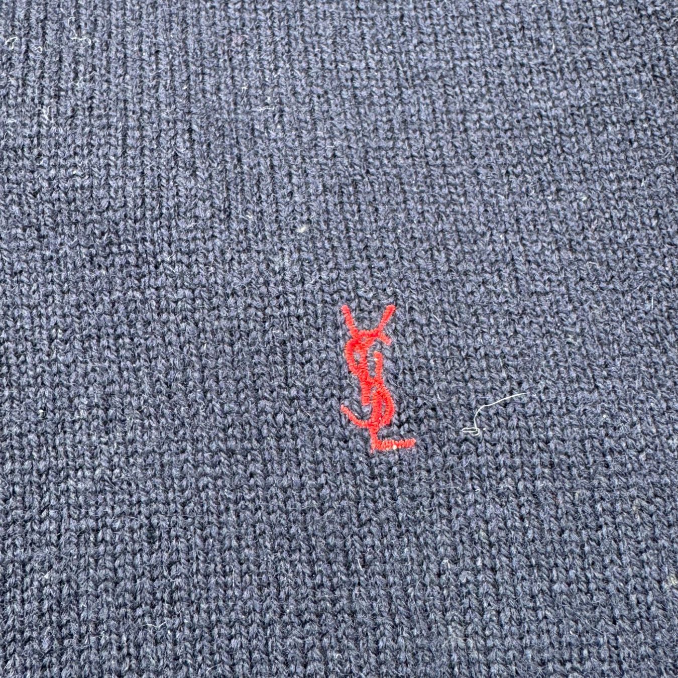 Saint Laurent Pullover & Sweatshirts: Yves Saint Laurent wool trademark crewneck pull sweatshirt – Gebraucht aus St. Gallen von sourced_limited 4