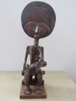 Afrika: antike Statuette: Mutter+Kind/Akuaba, Ghana, Ashanti