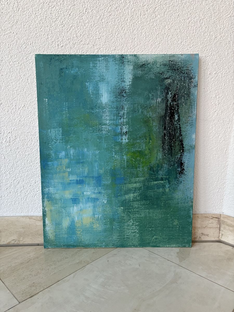 Dipinti: Modern Abstract Painting 40x50cm – Nuovo e nell'imballaggio originale da Zürich venduto da Asybb 1