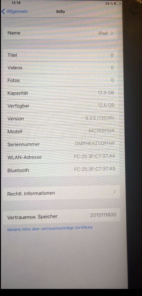 Apple Tablettes PC: Apple iPad2 16GB silbern – D'occasion à Zürich par Gabiii 5