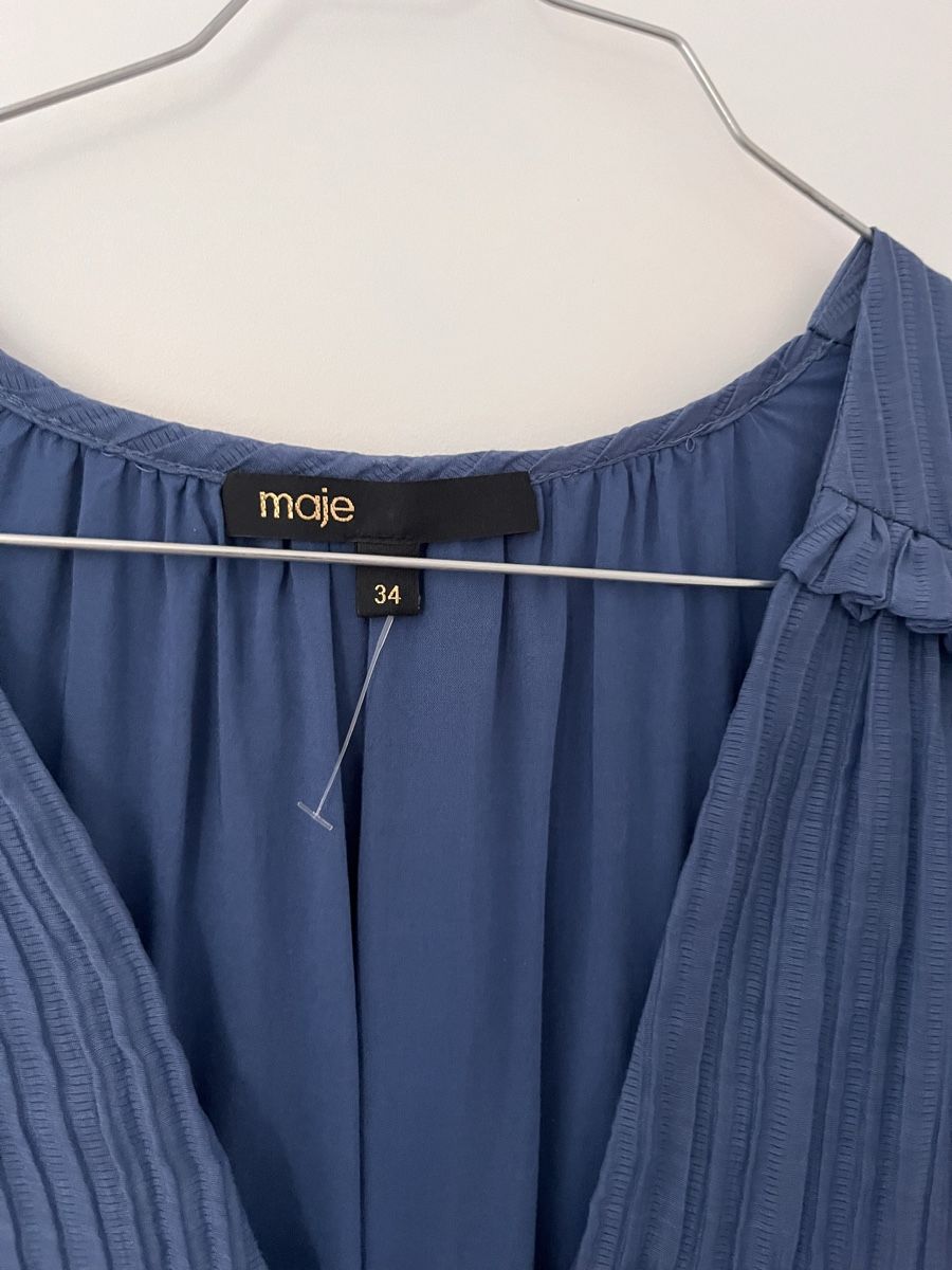 Maje Kleider: Robe Maje bleu taille 34 neuve avec étiquette – Neu (gemäss Beschreibung) aus Givrins von sab_k2f9