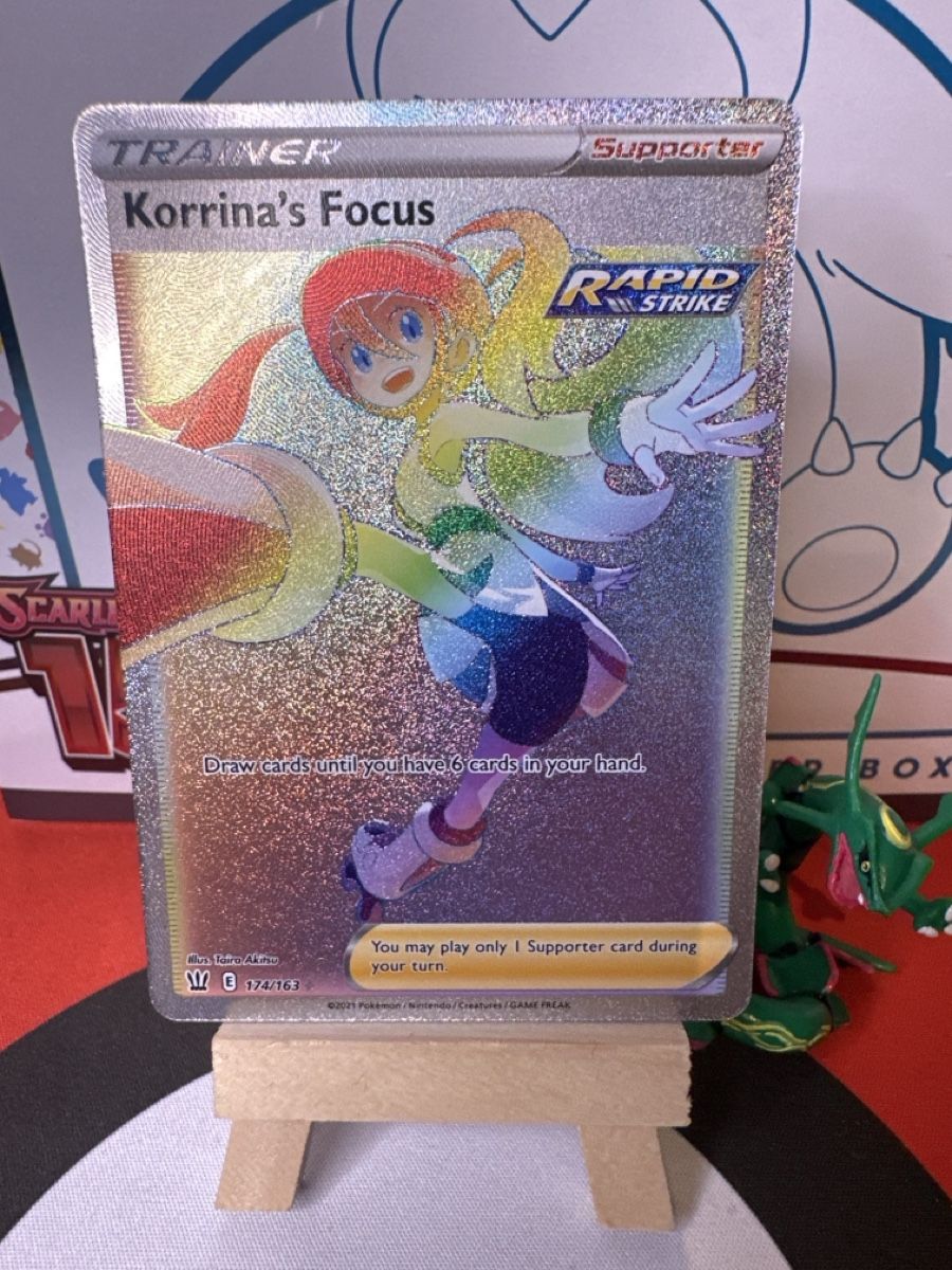 Pokémon Carte collezionabili: POKÉMON / Korrina's Focus / Battle Stlyes / Rainbow – Usato da Herzogenbuchsee venduto da TCG-High-Quality