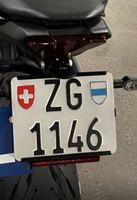 Zuger Nummerschild ZG 1146 für Motorrad