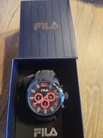 Fila Armbanduhr Chrono schwarz rot mit Box Neu