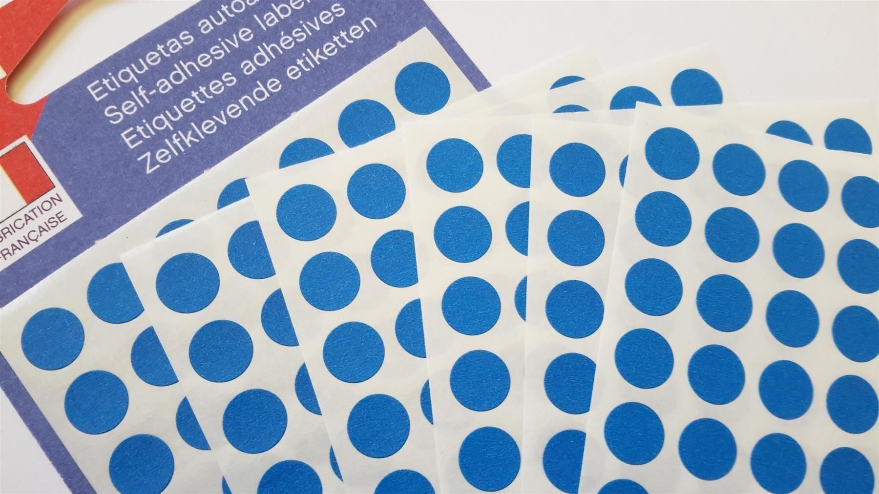 Sticker: Markierungspunkte, blau, 8mm, 462 Stück – Nuovo e nell'imballaggio originale da St. Gallen venduto da cointec 5