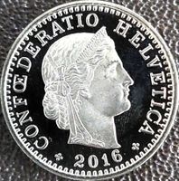 20 Rappen 2016 stgl. / aus Münzsatz