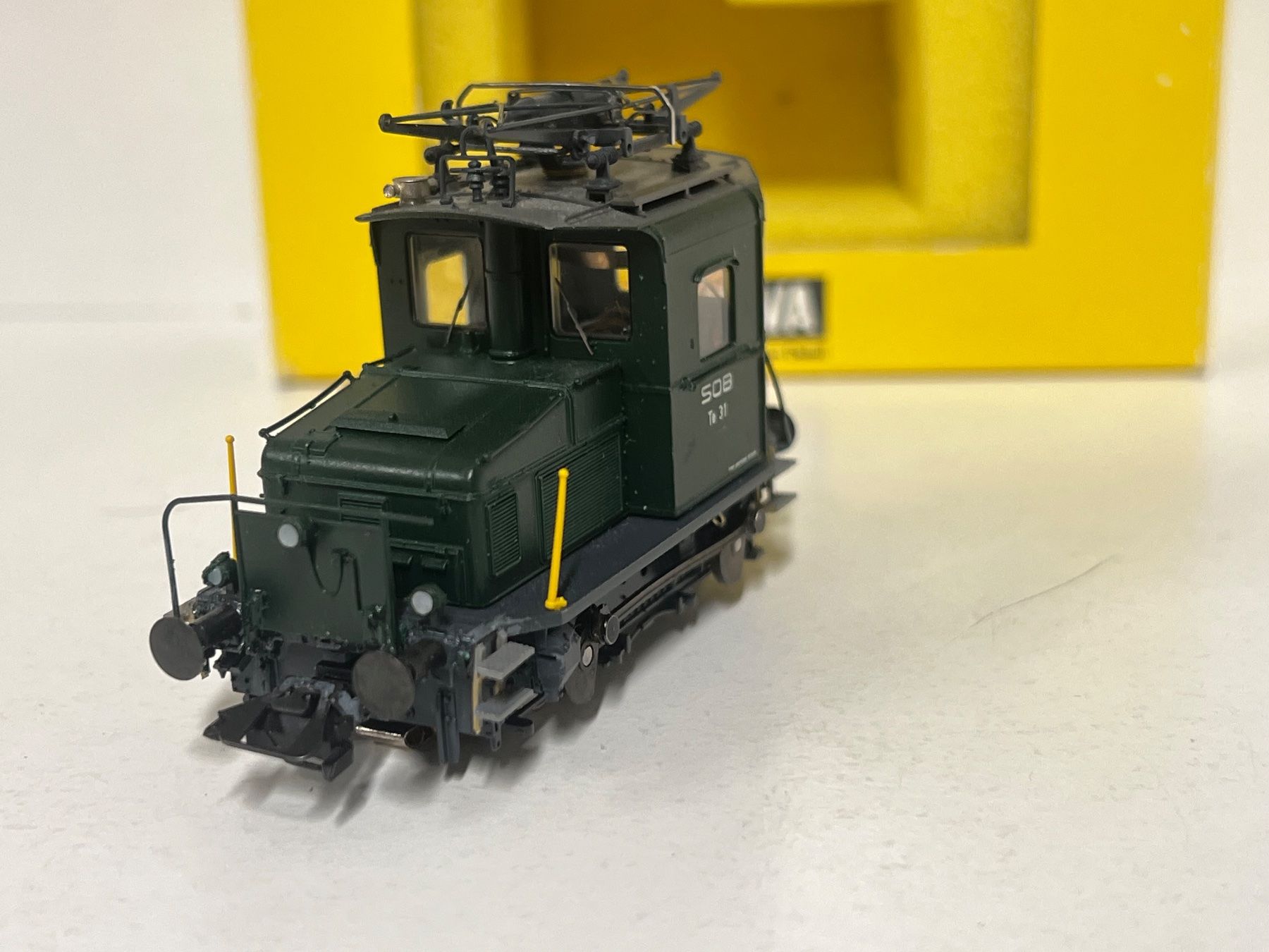 Brawa Modellini di ferrovie: Brawa SOB Te 31 Schienentraktor H0 AC Digital – Difettoso da Geroldswil venduto da TopTrain54 5