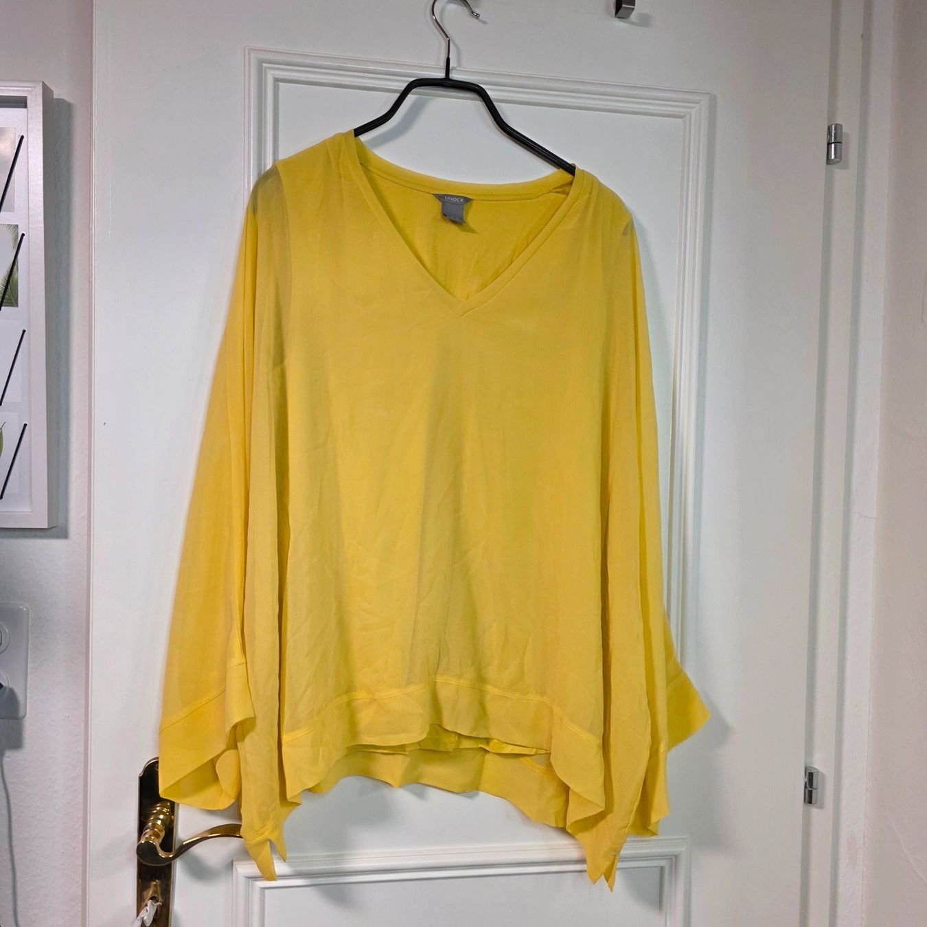 Camicette: Gelbe Bluse kaschiert Bauch & Arme L/XL – Usato da Wald ZH venduto da CapLux 3